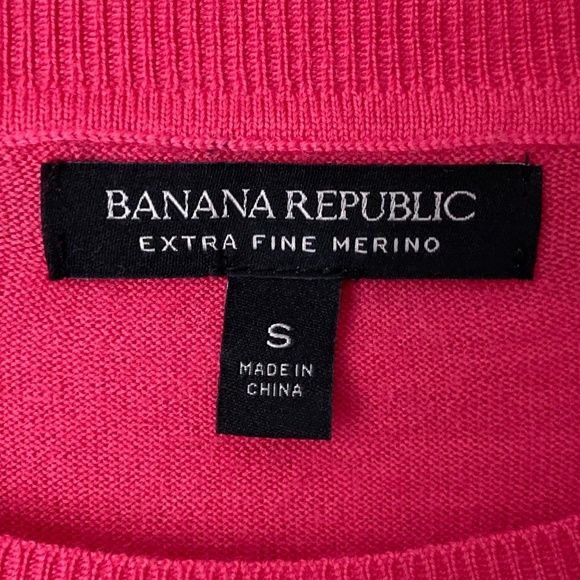 BUNDLE (3) Banana Republic 100% Merino Wool Short Sleeve Vibrant Sweater Tops - Picture 9 of 16